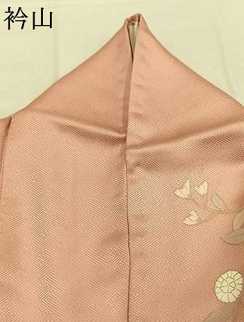 平和屋着物●訪問着　作家物　刺繍　枝花文　暈し染め　金彩　正絹　逸品　AABK1552fy