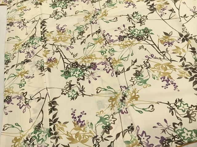 平和屋着物●小紋　枝花文　洗える着物　AABK1553fy