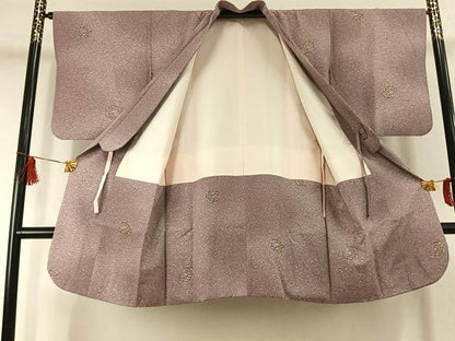 平和屋着物●道中着 松竹梅 正絹 逸品 AABK1554fy