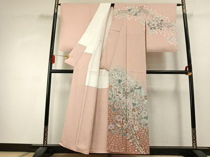 平和屋着物●訪問着　作家物　辻が花　絞り　暈し染め　正絹　逸品　未使用　AABK1565fy