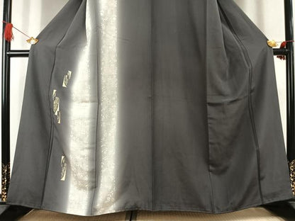 平和屋着物●訪問着　色紙重ね花間道　暈し染め　金銀彩　正絹　逸品　AABK1574fy