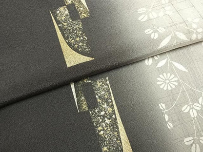 平和屋着物●訪問着　色紙重ね花間道　暈し染め　金銀彩　正絹　逸品　AABK1574fy