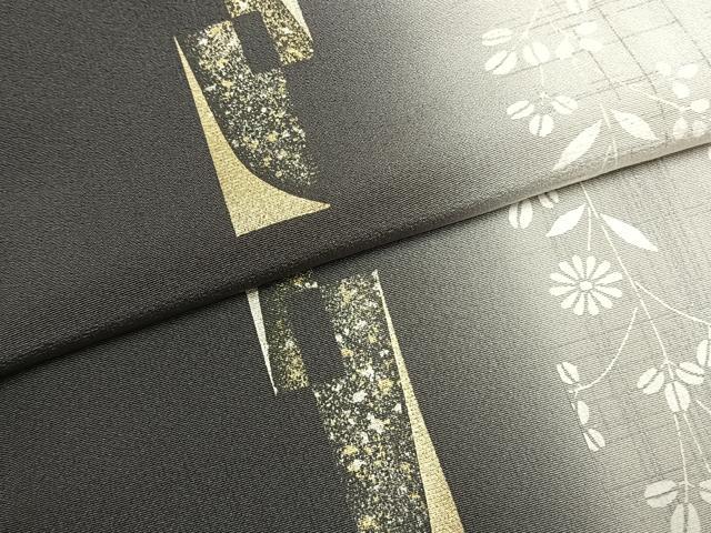 平和屋着物●訪問着　色紙重ね花間道　暈し染め　金銀彩　正絹　逸品　AABK1574fy