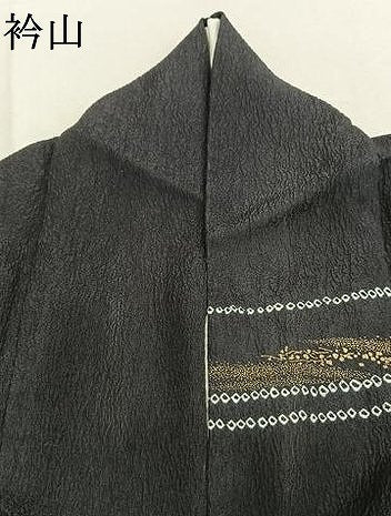 平和屋着物●訪問着　中国三大刺繍　相良刺繍　絞り　舞蝶花鳥文　金糸　金彩　三越扱い　正絹　逸品　AABK1582fy