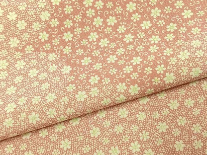平和屋着物●江戸小紋　訪問着　花唐草文　正絹　逸品　AABK1584fy