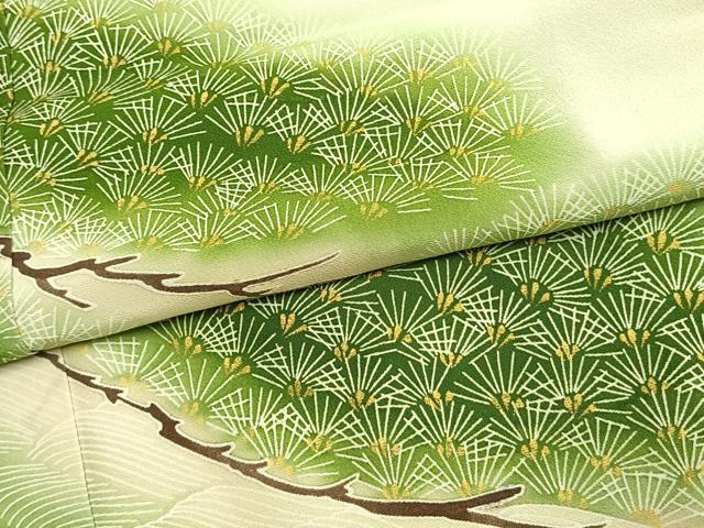 平和屋着物▼豪華色留袖　枝松文　暈し染め　金彩　正絹　逸品　未使用　AABK1587fy