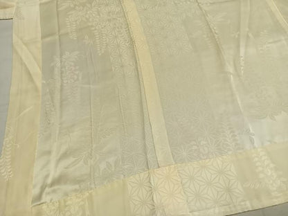 平和屋着物●長襦袢　無双仕立て　草花地紋　暈し染め　正絹　逸品　AABK1593fy