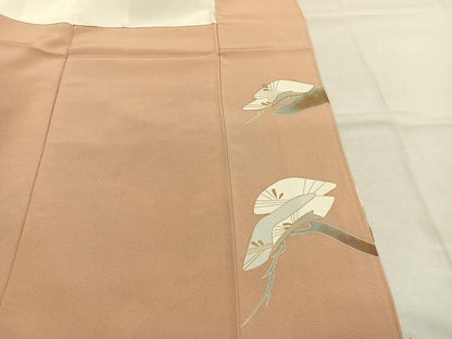 平和屋着物●豪華色留袖　枝松文　金彩　正絹　逸品　AABK1597fy