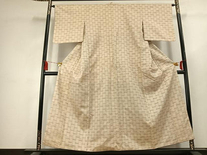平和屋着物●上質な紬　間道　正絹　逸品　AABK1600fy
