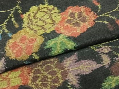 平和屋着物●上質な紬　草花文　伊勢丹扱い　正絹　逸品　未使用　AABK1603fy