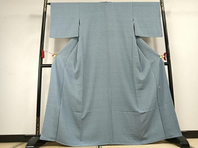 平和屋着物●加賀友禅の型染　板場友禅　坂口幸市　加賀小紋　江戸小紋　草花文　正絹　逸品　AABK1609fy
