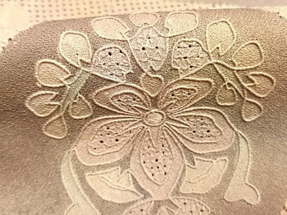 平和屋着物●訪問着　中国三大刺繍　汕頭刺繍　スワトウ刺繍　総刺繍　花唐草文　暈し染め　正絹　逸品　AABK1612fy