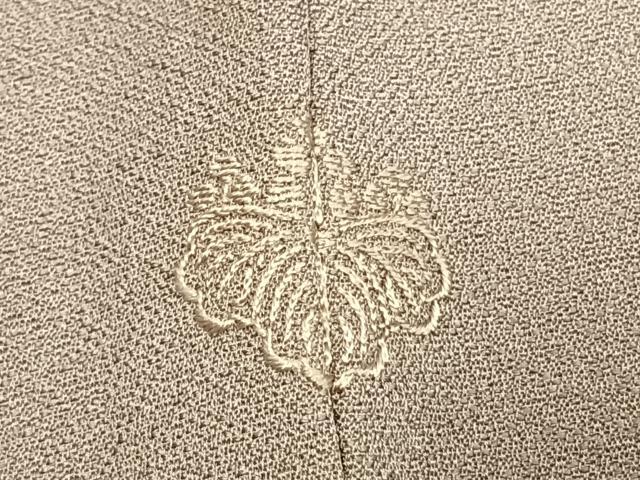 平和屋着物●訪問着　中国三大刺繍　汕頭刺繍　スワトウ刺繍　総刺繍　花唐草文　暈し染め　正絹　逸品　AABK1612fy