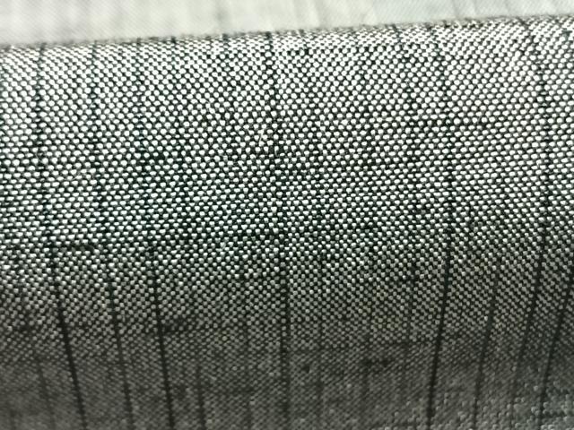 平和屋着物●上質な紬　西陣　間道　反端付き　正絹　逸品　AABK1614fy