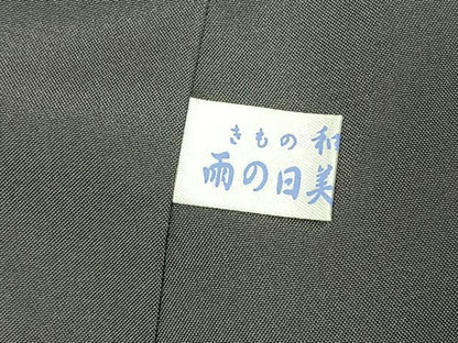 平和屋着物●上質な紬　西陣　間道　反端付き　正絹　逸品　AABK1614fy