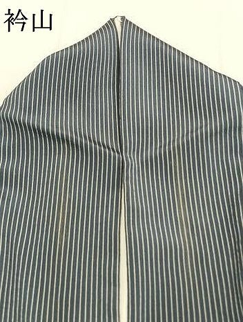 平和屋着物●上質な小紋　縞　正絹　逸品　AABK1616fy
