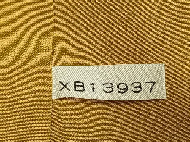 平和屋着物●豪華振袖　舞桜文　暈し染め　金彩　金通し地　正絹　逸品　AABK1627fy