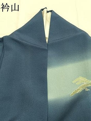 平和屋着物●訪問着　友禅　作家物　風景文　暈し染め　正絹　逸品　AABK1637fy