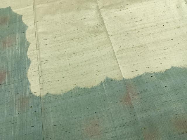平和屋着物●訪問着　紬地　抽象文様　正絹　逸品　AABK1650fy