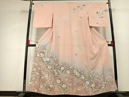 平和屋着物●訪問着　作家物　絞り　辻が花　暈し染め　正絹　逸品　AABK1669fy