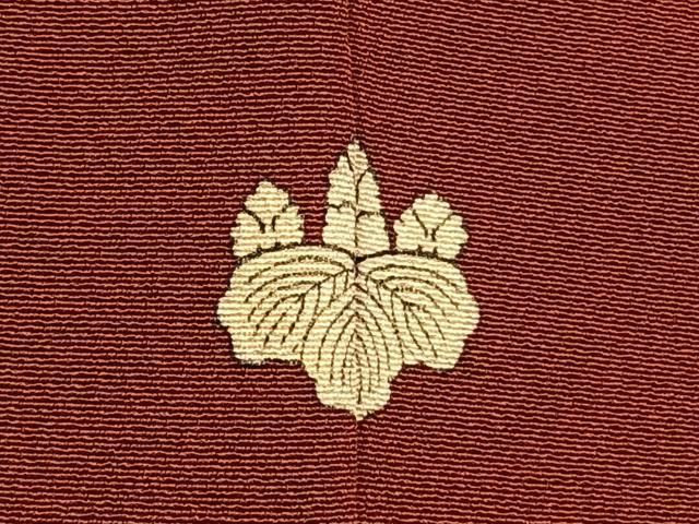 平和屋着物●豪華振袖　色無地　紅海老茶色　正絹　逸品　AABK1678fy
