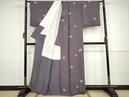 平和屋着物●上質な小紋　源氏香　藤花房　正絹　逸品　AABK1690cs