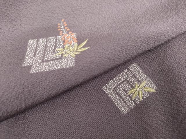 平和屋着物●上質な小紋　源氏香　藤花房　正絹　逸品　AABK1690cs
