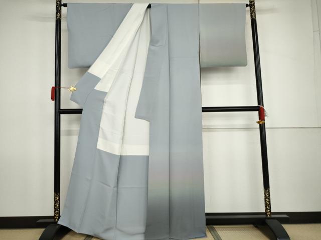 平和屋着物●一蔵コレクション　訪問着　霞文　暈し染め　正絹　逸品　AABK1692cs