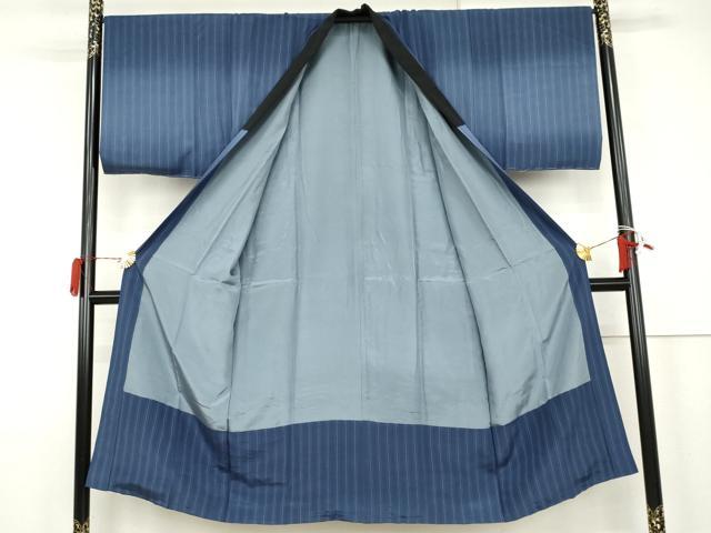 平和屋着物●男性　本場大島紬　アンサンブル・長襦袢(袷)セット　100亀甲　総詰め　黒地　正絹　逸品　未使用　AABK1707cs