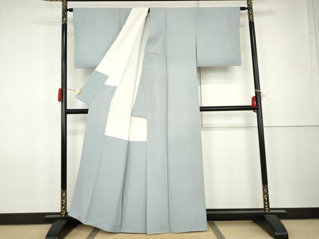 平和屋着物●上質な色無地　淡藤色　正絹　逸品　AABK1717cs