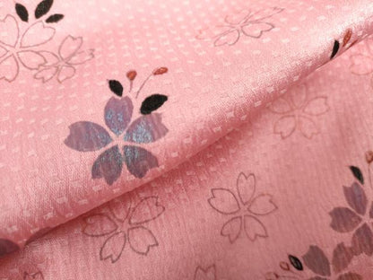 平和屋着物●小振袖　二尺袖　舞桜　洗える着物　AABK1721cs