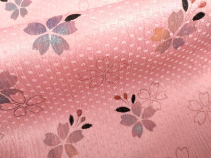 平和屋着物●小振袖　二尺袖　舞桜　洗える着物　AABK1721cs
