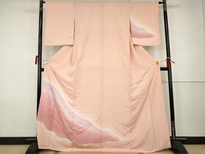 平和屋着物●訪問着　霞文　暈し染め　高島屋扱い　正絹　逸品　AABK1732cs