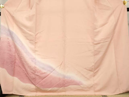平和屋着物●訪問着　霞文　暈し染め　高島屋扱い　正絹　逸品　AABK1732cs
