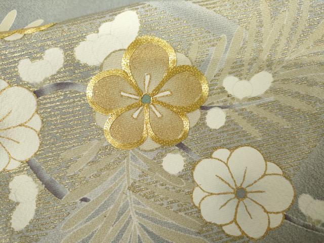 平和屋着物●豪華色留袖　作家物　駒刺繍　松竹梅飛鶴文　金彩　正絹　逸品　AABK1734cs