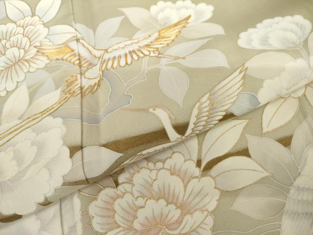 平和屋着物●豪華色留袖　駒刺繍　鳳凰草花文　暈し染め　正絹　逸品　AABK1736cs