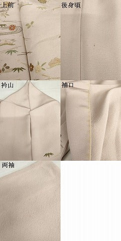 平和屋着物●訪問着　総刺繍　松竹梅文　金糸　ますいわ屋扱い　正絹　逸品　AABK1737cs