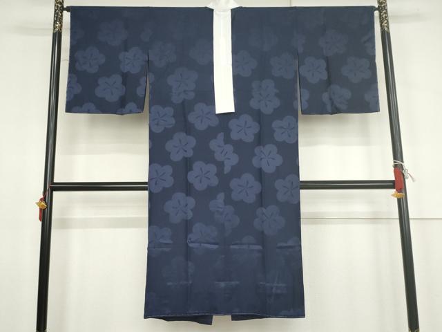 平和屋着物●長襦袢　無双仕立て　舞梅地紋　正絹　逸品　未使用　AABK1739cs