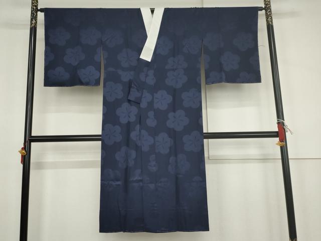 平和屋着物●長襦袢　無双仕立て　舞梅地紋　正絹　逸品　未使用　AABK1739cs