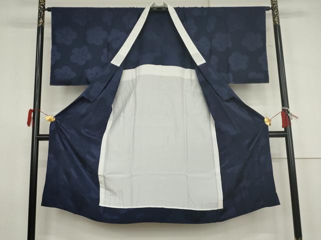 平和屋着物●長襦袢　無双仕立て　舞梅地紋　正絹　逸品　未使用　AABK1739cs