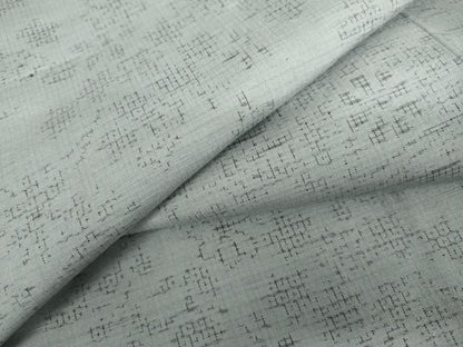 平和屋着物●結城紬　80亀甲　草花文　やまと誂製　正絹　逸品　AABK1746cs