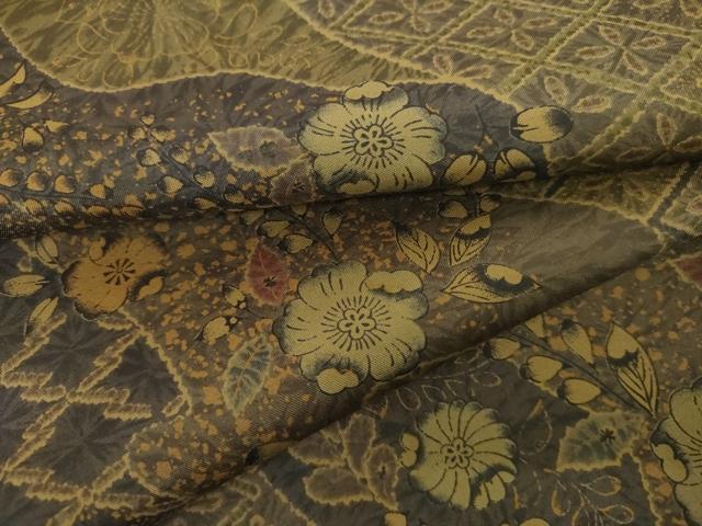 平和屋着物●本場大島紬　染大島　辻が花　正絹　逸品　AABK1747cs
