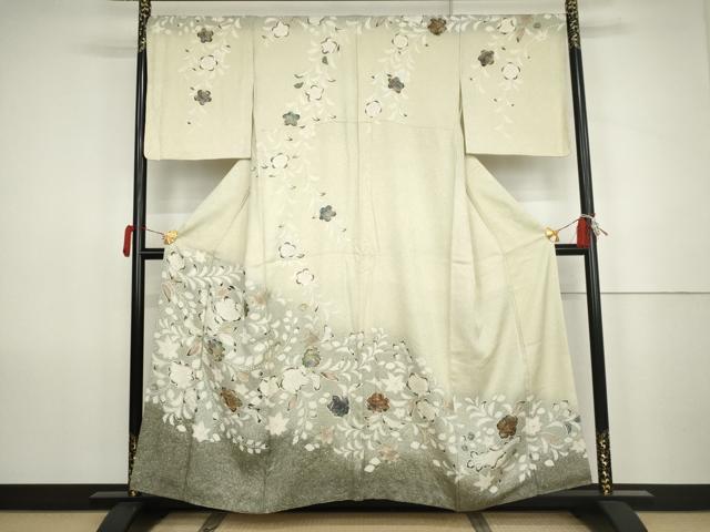 平和屋着物●訪問着　辻が花　暈し染め　正絹　逸品　AABK1750cs