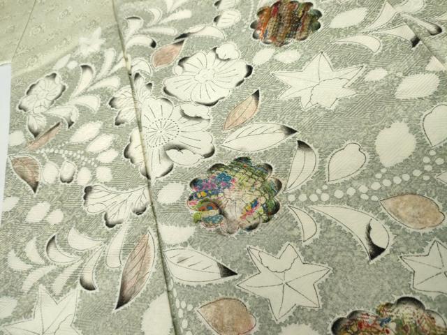 平和屋着物●訪問着　辻が花　暈し染め　正絹　逸品　AABK1750cs