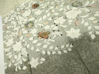 平和屋着物●訪問着　辻が花　暈し染め　正絹　逸品　AABK1750cs