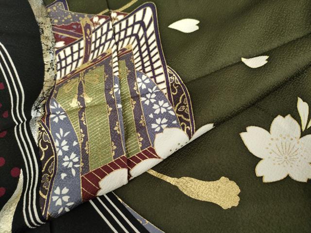 平和屋着物●豪華振袖　御所車花文　金彩　仮絵羽　逸品　未使用　AABK1752cs