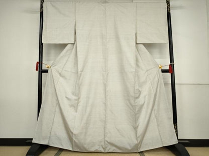 平和屋着物●本場大島紬　白大島　80亀甲　総詰め　正絹　逸品　AABK1756cs