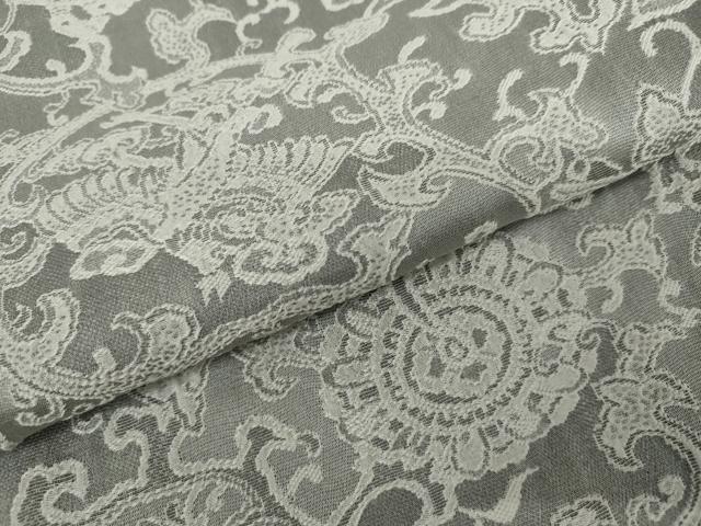 平和屋着物●天目織　お召　鳳凰花唐草文　正絹　逸品　AABK1765cs