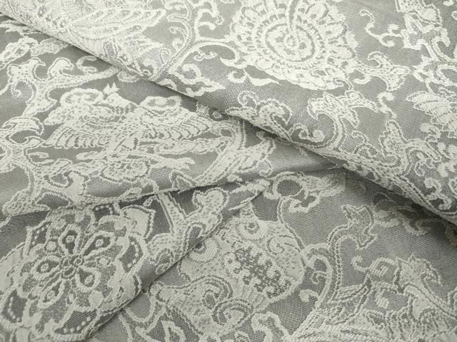 平和屋着物●天目織　お召　鳳凰花唐草文　正絹　逸品　AABK1765cs