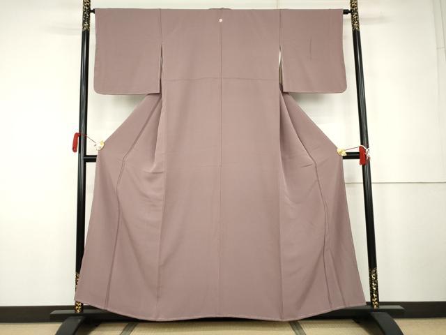 平和屋着物●上質な色無地　浅紫色　正絹　逸品　未使用　AABK1772cs